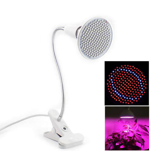 One Head 200 LED Plant Grow Light with Desk Holder Clip Unboxed