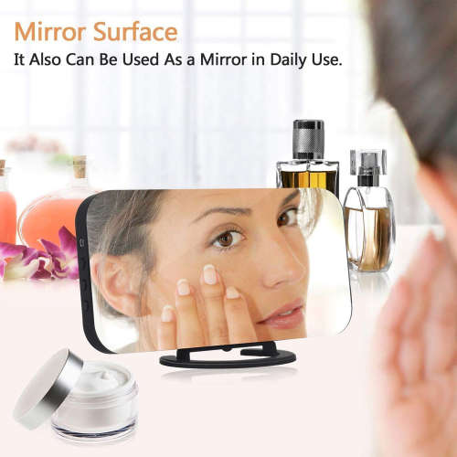 Large LED Display Digital Alarm Clock with Dual USB-Black&White Unboxed