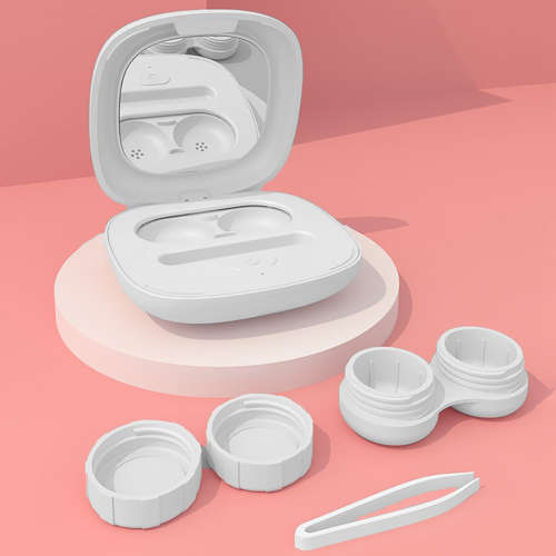 Contact Lens Cleaner Machine Portable Ultrasonic Contact Lens Cleaner-White