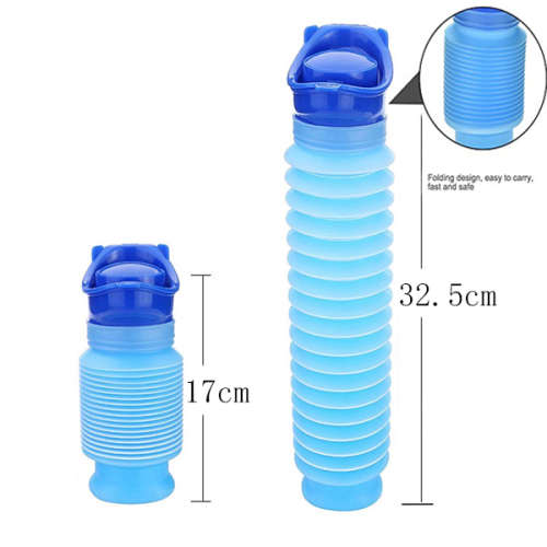 Large Capacity Portable Shrinkable Travel Car Emergency Urinal for Kids Adult (750 ML)