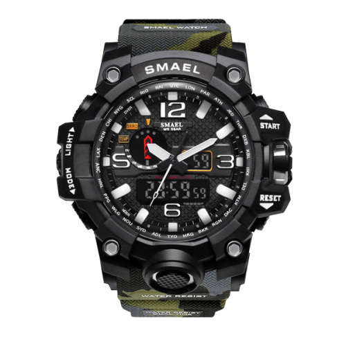 Men Dual Display Military Quartz Sports Digital Watch