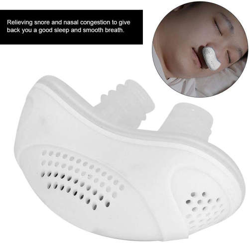 Electric USB Charging Anti Snoring Aid Sleep Device - White