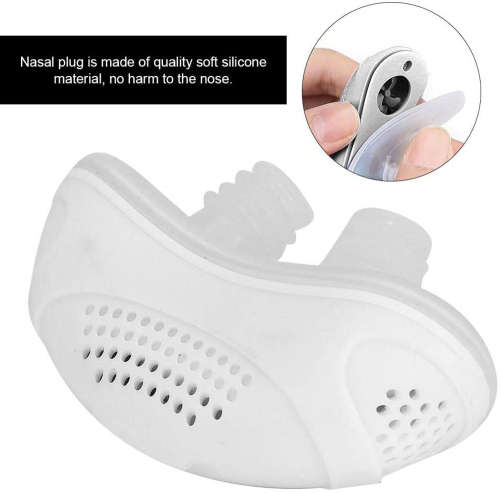 Electric USB Charging Anti Snoring Aid Sleep Device - White