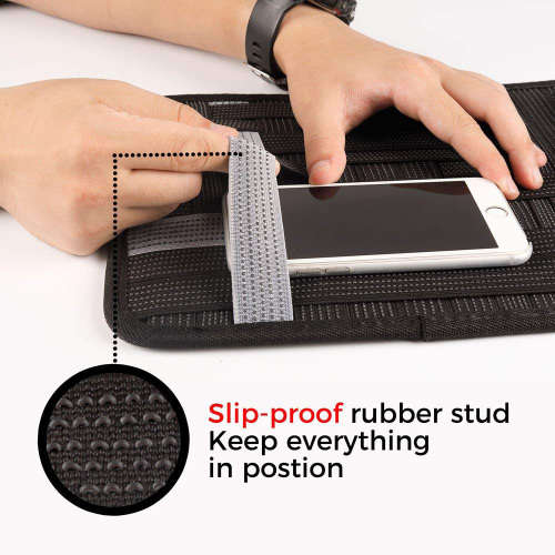 Multipurpose Elastic Digital Storage Board - Grey Stripes