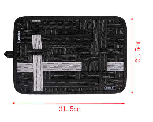 Multipurpose Elastic Digital Storage Board - Grey Stripes