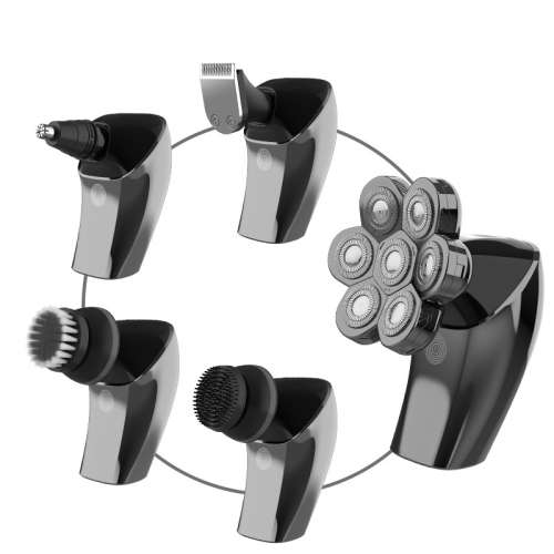 5 In 1 7 Floating Blades LCD Display Electric Shaver Men Hair Beard Razor