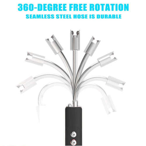 Portable 360 Degree Rotation Electronic Arc Lighter with LED Torch