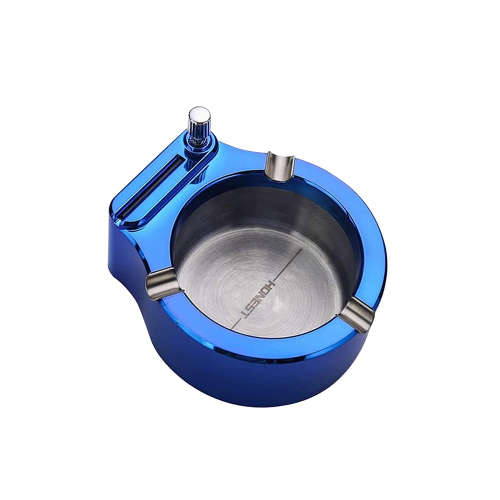 Retro Metal Ashtray Ten Thousand Match Lighter Creative Cigarette Ash Tray