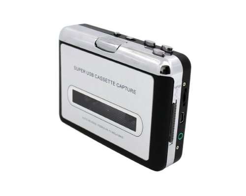 USB Portable Cassette to MP3 Converter Tape-to-MP3 Player with Headphones