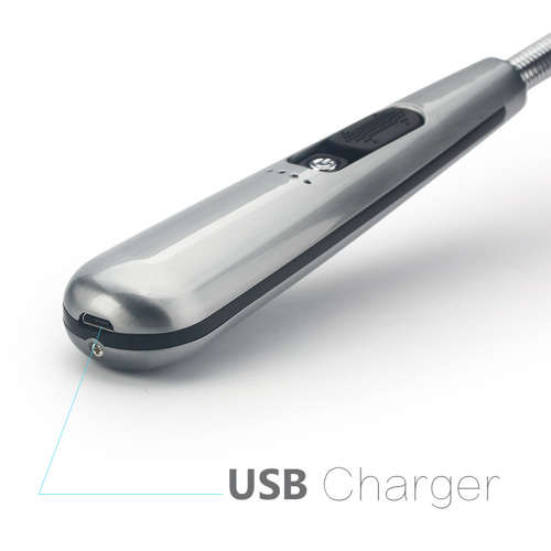 Rechargeable Electric USB Pulsed Arc Lighter for Outdoor BBQ