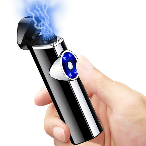 Rechargeable Electric Lighter LED Power Display Cigarette Arc Lighter