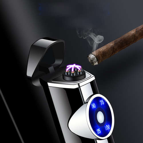 Rechargeable Electric Lighter LED Power Display Cigarette Arc Lighter