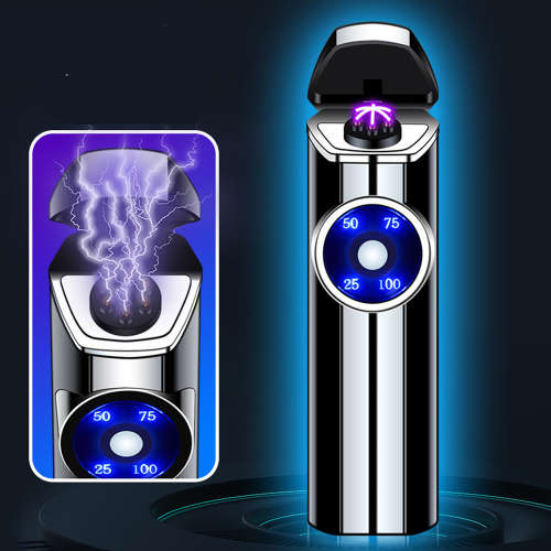 Rechargeable Electric Lighter LED Power Display Cigarette Arc Lighter