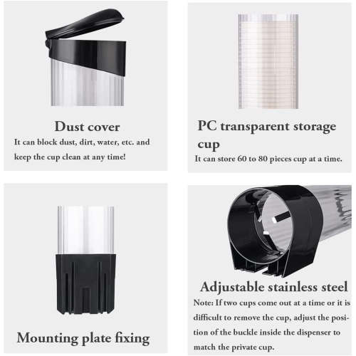 Cup Dispenser Paper Cup Disposable Cup Holder Home Office Hospital