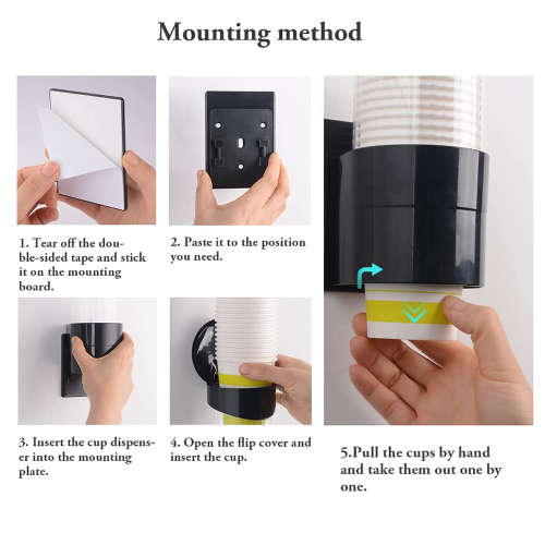 Cup Dispenser Paper Cup Disposable Cup Holder Home Office Hospital