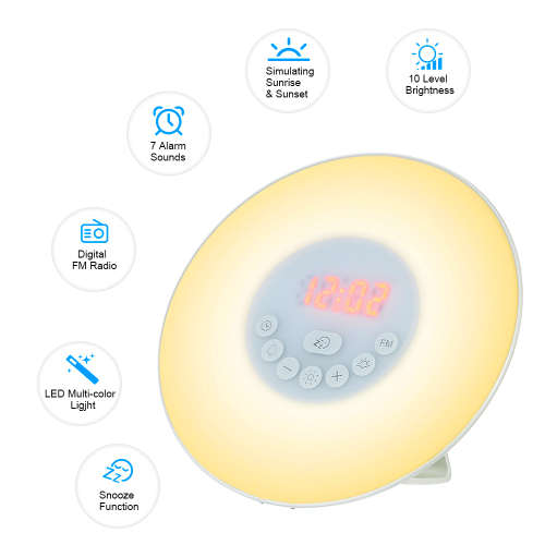 Wake Up Light Sunrise Alarm Clock