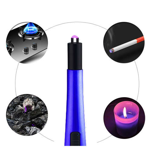 Outdoor BBQ Long Handle Rechargeable Electric USB Pulsed Arc Lighter