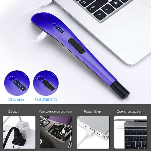 Outdoor BBQ Long Handle Rechargeable Electric USB Pulsed Arc Lighter