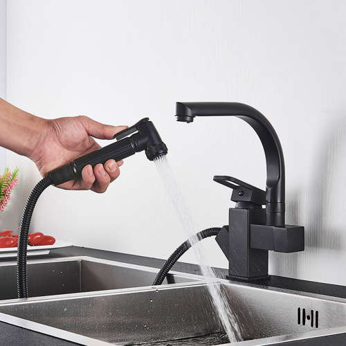 Portable Kitchen 360 Degree Rotation Hot & Cold Pull Out Mixer Tap