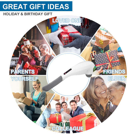 Handheld Deep Tissue Massager Vibrating Muscle Therapy Cordless Magic Wand