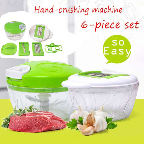 6-in-1 Multipurpose Hand Pull Vegetable Chopper