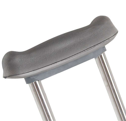 2 Pieces Stainless Steel Collapsible Height Adjustable Underarm Crutch