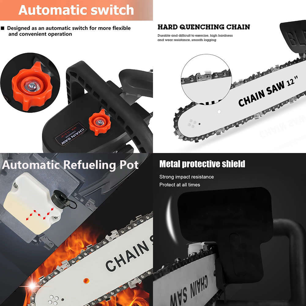 12 Inch Chainsaw Converter Set For M10 Angle Grinder,Chainsaw Adapter Converter Bracket DIY Kit Chai