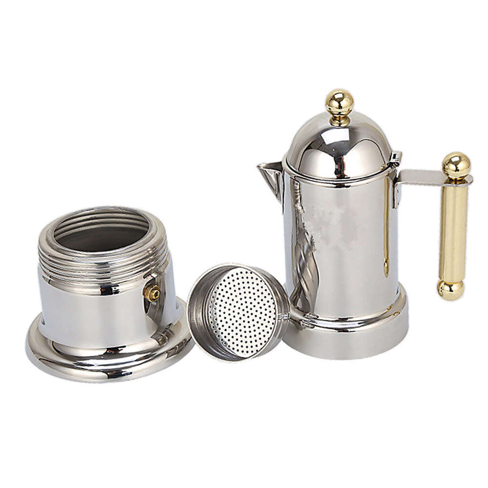200ML 4 Cups Stainless Steel Coffee Pot Moka Coffee Maker
