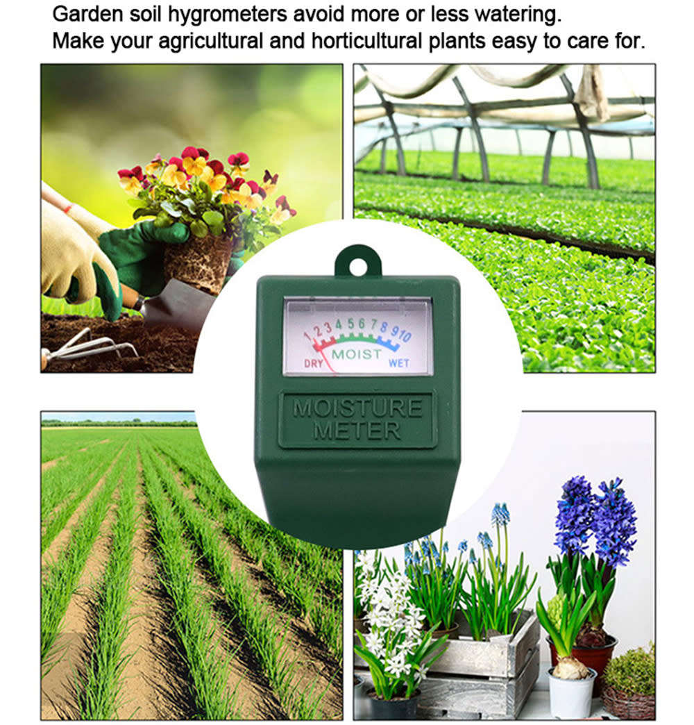 Portable No Batteries Required Soil Moisture Meter For Outdoor House Plants