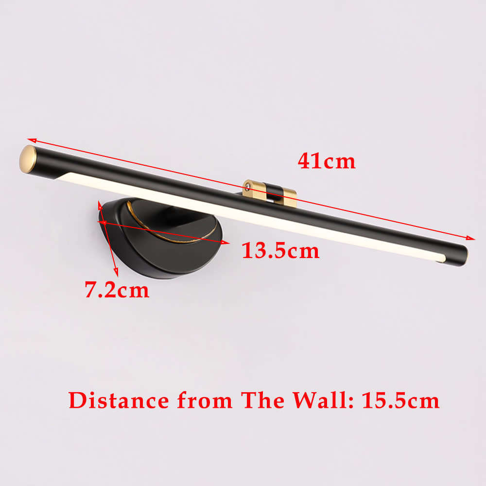 41cm 9 Watt 240° Rotation LED Wall Bathroom Mirror Front Light - Black