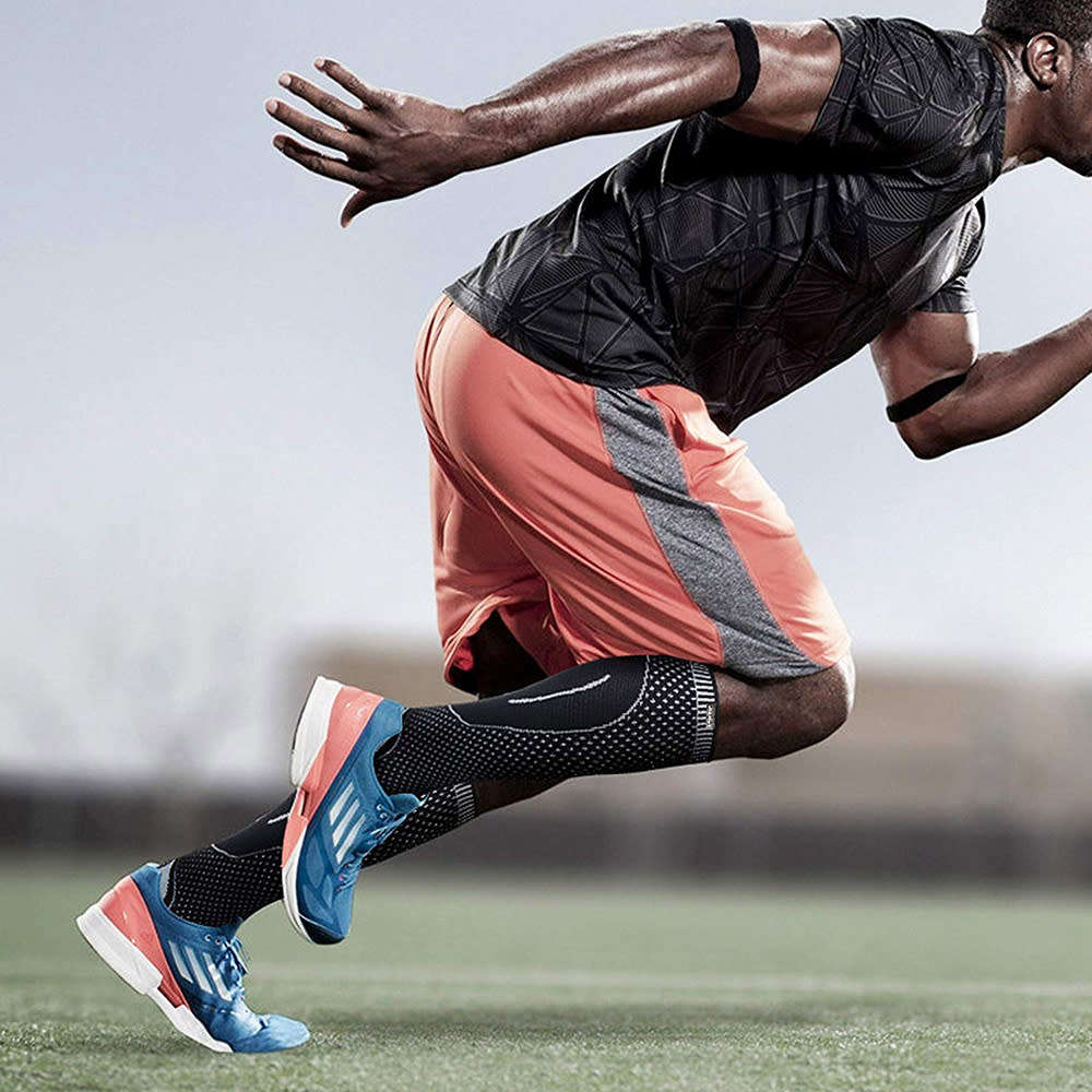 One Pair Breathable Compression Socks for Calf/Ankle/Heel Support