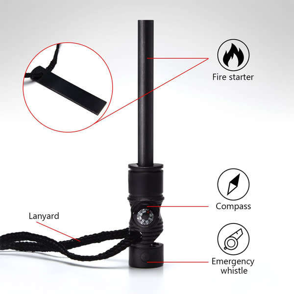 Multifunction Fire Starter Survival Magnesium Outdoor Kit