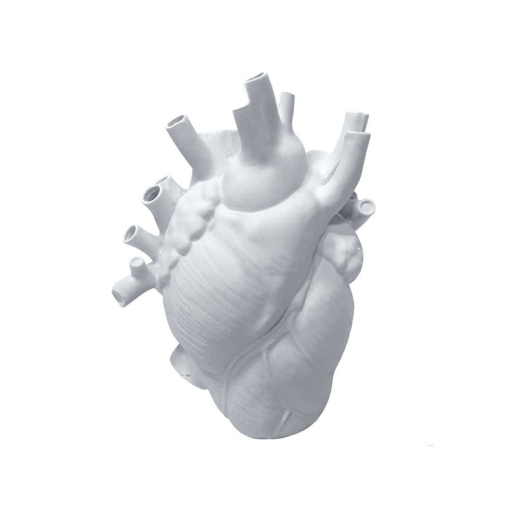 Heart Resin Vases - Heart Shaped Flower Pot Sculptures Table Art Decor