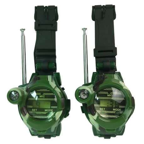 Outdoor Activity Kids Military Simulation Watch Walkie-Talkie - 2 Pieces