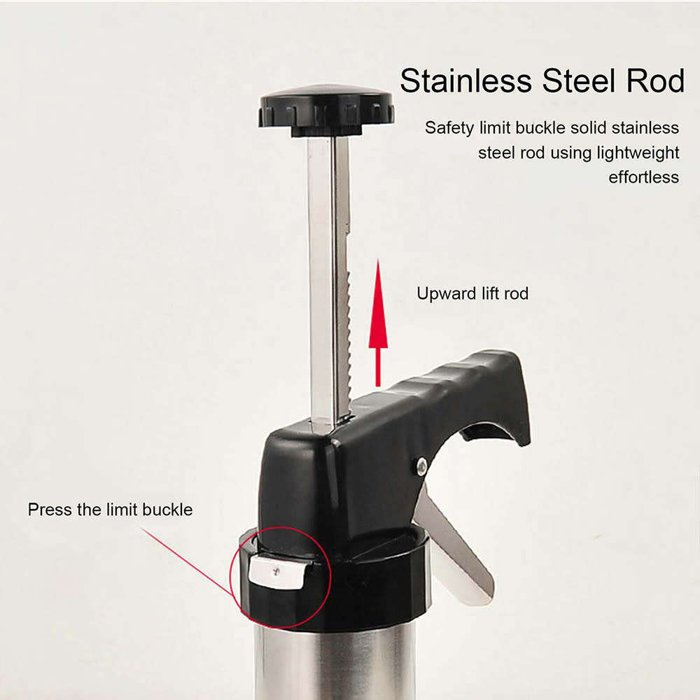 Stainless Steel Cookie Press Gun Kit for DIY Home Party Fun