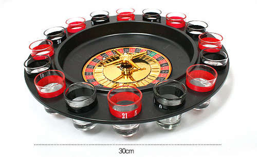 *LOCAL STOCK* Roulette russian drinking Game Spin N Shot 16 Glasses Set Adult Party Game