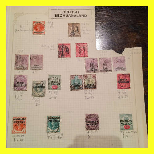 AMAZING VALUE BRITISH BECHUANALAND - SEE PICS!!! - CVs ARE FROM 1982