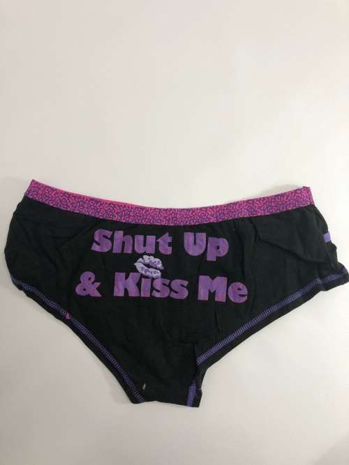 SIZE XL cotton women panty black