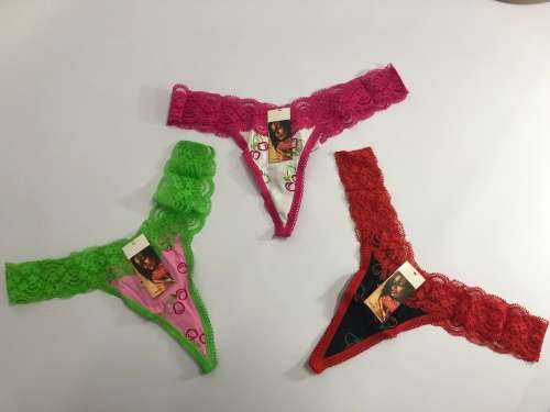 SIZE XL g-strings panty for three