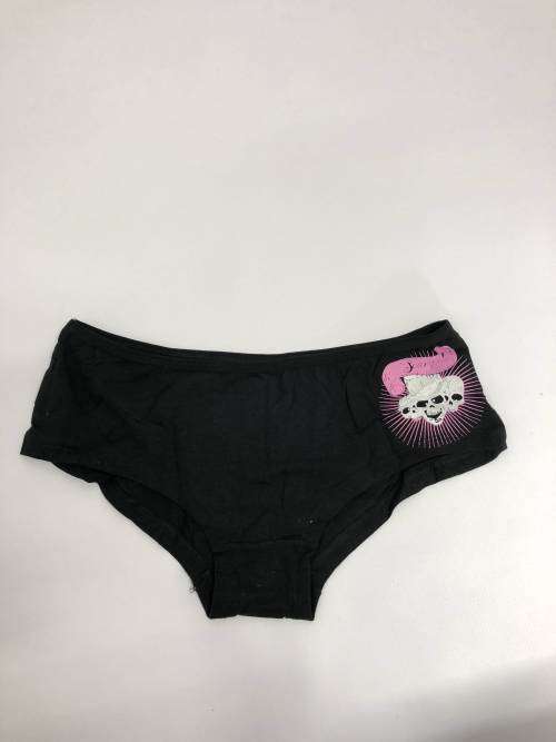size L cotton panty black