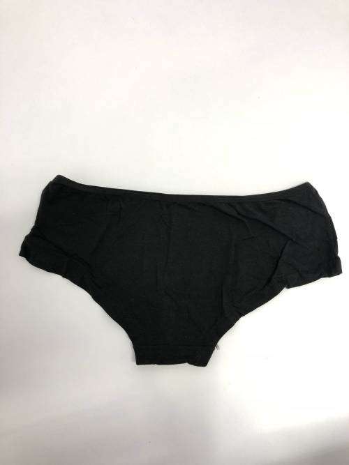 size L cotton panty black