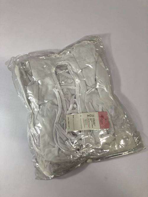 Size M white feather sexy skirt Lingerie