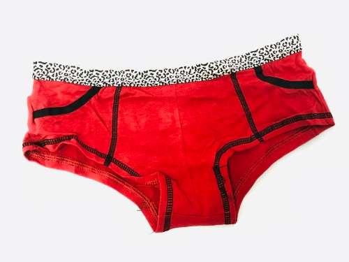 Size L cotton red panty