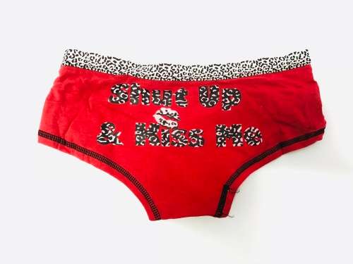 Size L cotton red panty