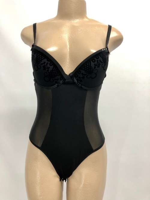 size 34C  black bodysuit