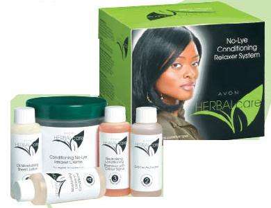Avon-Herbal care no-lye conditioning relaxer system