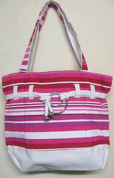STUNNING WHITE & PINK HANDBAG