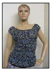 Stretchy floral top (size 36)