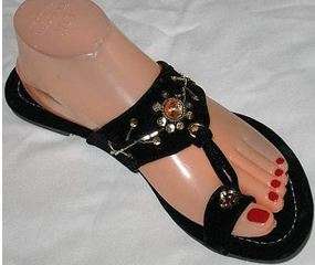 Stunning beaded sandels (size 6)