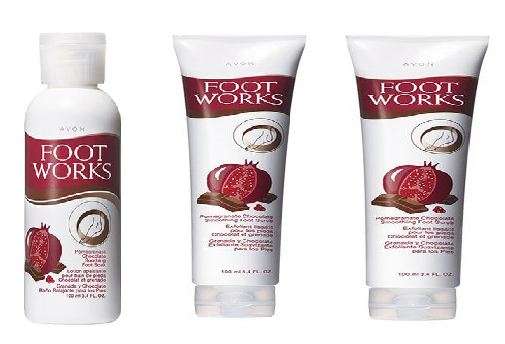 Avon Foot Works Range Promogranate chocolate
